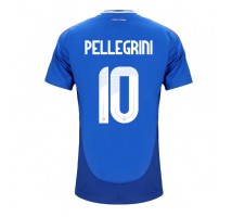 Włochy Lorenzo Pellegrini #10 Koszulka Podstawowa ME 2024 Krótki Rękaw